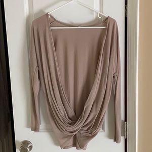 Mauve twisted long sleeve